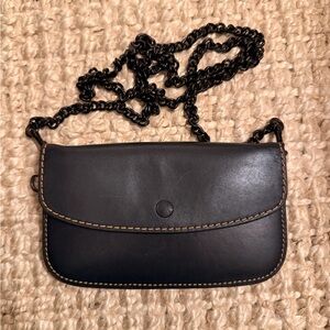 Coach 1941 Glovetanned Leather Clutch Wristlet Black